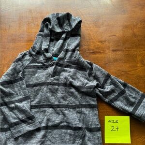 Long sleeve black and grey shirt